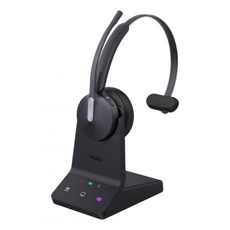 Yealink WH64 Mono Teams Auriculares Inalámbrico Diadema Oficina/Centro de llamadas USB Tipo C Bluetooth Negro