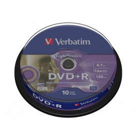 Verbatim DVD+R 4.7GB 16X 10 Unidades Light Scribe