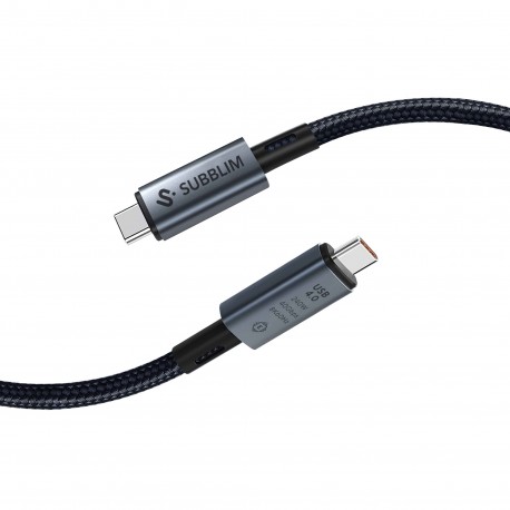 CABLE HIGH 240W USB-C/USB-C 4.0 8K 1.5 M NEGRO SUBBLIM