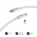 CABLE PLUS 100W USB-C/USB-C 2 M BLANCO SUBBLIM