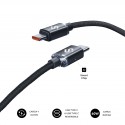 CABLE OPTIMUS 60W USB-C/USB-C 2 M NEGRO SUBBLIM