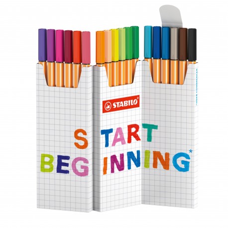 STABILO - STABILO point 88 rotulador Fino Multicolor 18 pieza(s) - 8818/5