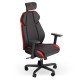 ENDORFY Meta RD Butaca para jugar Asiento acolchado Negro, Rojo