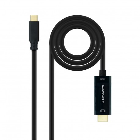 NANO CABLE - CONVERSOR USB-C A HDMI 1.4 4K 5 M NEGRO NANOCABLE - 10.15.5135