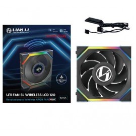 LIAN LI - Lian Li UNI FAN SL Wireless LCD 120 Reverse Blade Carcasa del ordenador