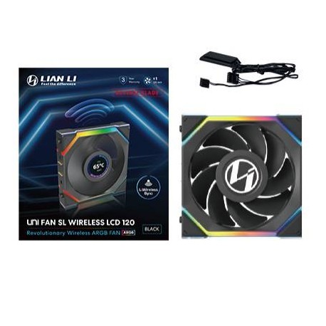 LIAN LI - Lian Li UNI FAN SL Wireless LCD 120 Reverse Blade Carcasa del ordenador