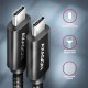 AXAGON - Axagon BUCM432-CM10AB cable USB USB4 Gen 3x2 1 m USB C Negro - BUCM432-CM10AB