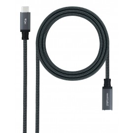 NANO CABLE - Nanocable 10.01.4502-COMB cable USB USB 3.2 Gen 2x2 2 m USB C Negro - 10.01.4502-COMB