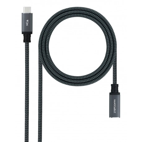 NANO CABLE - Nanocable 10.01.4502-COMB cable USB USB 3.2 Gen 2x2 2 m USB C Negro - 10.01.4502-COMB