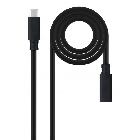 NANO CABLE - Nanocable 10.01.4500 cable USB USB 3.2 Gen 2x2 0,5 m USB C Negro - 10.01.4500