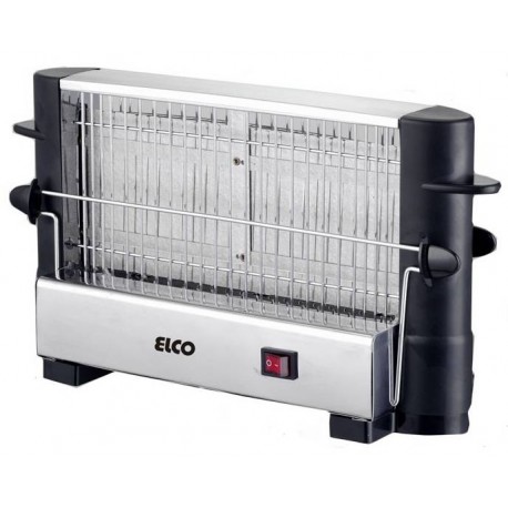 ELCO - Elco PT-1082 tostadora 4 rebanada(s) 750 W Negro, Acero inoxidable - pt-1082