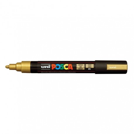 Uni-Ball PC-5M marcador Punta redonda Oro