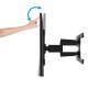 B-Tech Twin Cantilever 190,5 cm (75'') Pared Negro