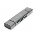 DIGITUS - Digitus Dual Card Reader Hub USB-C™ / USB 3.0, OTG - DA-70886