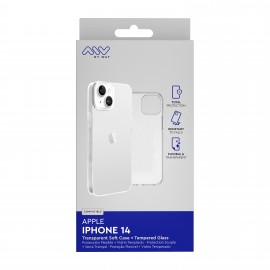 MYWAY - Carcasa myway para apple iphone 14 transparente - MWCRS0209