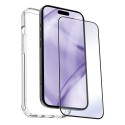 MYWAY - Carcasa myway para apple iphone 15 pro transparente + protector pantalla cristal templado - MWPAK0089