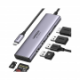 UGREEN - HUB UGREEN 6EN1 USB-C A HDMI + 3XUSB-A + SD/TF - UG60383
