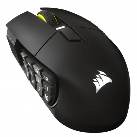 Corsair Scimitar Elite Wireless SE ratón Juego mano derecha RF Wireless + Bluetooth Óptico 33000 DPI