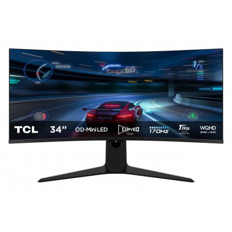 TCL - TCL R83 34R83Q pantalla para PC 94 cm (37'') 3440 x 1440 Pixeles LED Negro, Blanco - 34R83Q