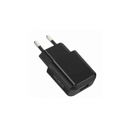 MOBILIS - Mobilis 001283 cargador de dispositivo móvil Teléfono móvil, Tableta Negro Corriente alterna Interior - M-001283