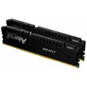 KINGSTON TECHNOLOGY - Kingston Technology FURY Beast 128GB 5600MT/s DDR5 CL36 DIMM (Kit de 2) Black - KF556C36BBEK2-128