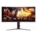 AOC - AOC G4 CU34G4Z pantalla para PC 86,4 cm (34'') 3440 x 1440 Pixeles Wide Quad HD LED Negro, Rojo - CU34G4Z