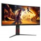 AOC - AOC G4 CU34G4Z pantalla para PC 86,4 cm (34'') 3440 x 1440 Pixeles Wide Quad HD LED Negro, Rojo - CU34G4Z