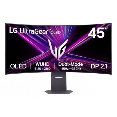 LG UltraGear pantalla para PC 114,3 cm (45'') 5120 x 2160 Pixeles OLED Negro
