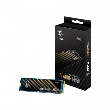 MSI - MSI Spatium M450 PCIe 4.0 NVMe M.2 500GB V1 PCI Express 4.0 3D NAND