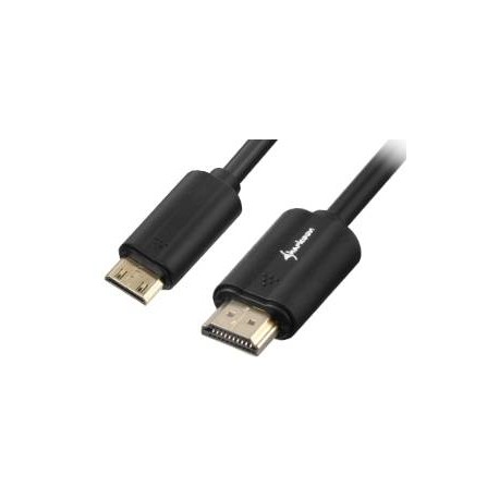 SHARKOON - Sharkoon 2m, HDMI/Mini HDMI 2m HDMI Mini-HDMI Negro cable HDMI - 4044951018000