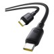 BASEUS - Baseus Silky Şarj Kablo TYPE-C-C 1m-Syh cable USB USB C Negro - P10377704113-00