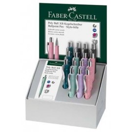 Faber-Castell 241112 bolígrafo Azul Bolígrafo de punta retráctil con pulsador Extra-grueso 15 pieza(s)