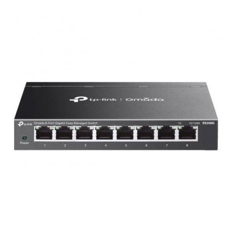 TP-Link ES208G switch Gestionado Gigabit Ethernet (10/100/1000) Negro