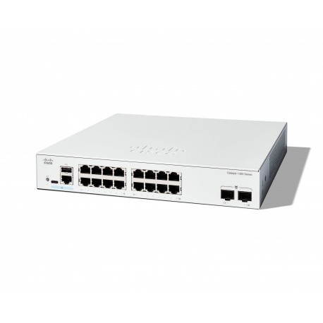 CISCO - Cisco C1300-16T-2G switch Gestionado L2/L3 Gigabit Ethernet (10/100/1000) Blanco - c1300-16t-2g