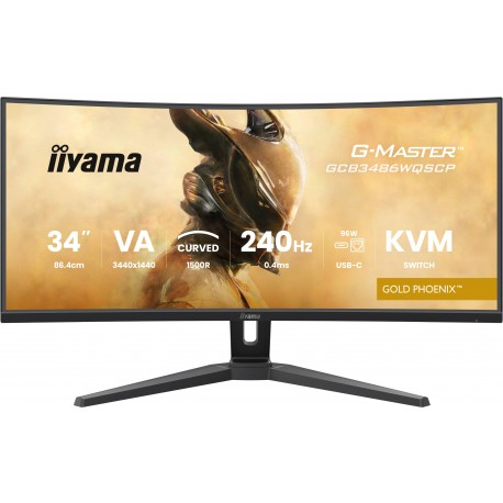 iiyama G-MASTER GCB3486WQSCP-B1 pantalla para PC 86,4 cm (34'') 1440 x 3440 Pixeles