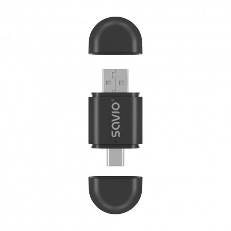 Savio TR-17 transmisor de audio inalámbrico USB 10 m Negro