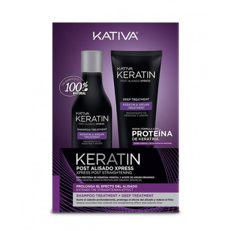 KATIVA Post Alisado Xpress Brazilian Post Straightening Kit