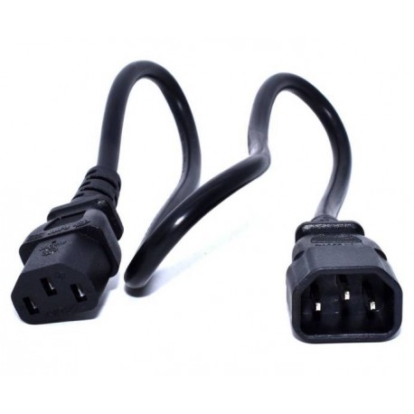 Zebra CS-RAC-IEC-CRD cable de transmisión Negro 0,48 m C13 acoplador C14 acoplador