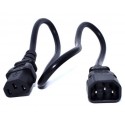 Zebra CS-RAC-IEC-CRD cable de transmisión Negro 0,48 m C13 acoplador C14 acoplador
