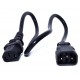 Zebra CS-RAC-IEC-CRD cable de transmisión Negro 0,48 m C13 acoplador C14 acoplador
