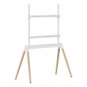 Gembird TVS-86F-01-W soporte para TV 2,18 m (86'') Blanco, Madera