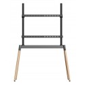 Gembird TVS-86F-01-BK soporte para TV 2,18 m (86'') Negro, Madera