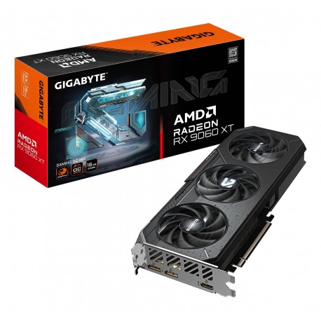 GIGABYTE Radeon RX 9060 XT GAMING OC 16G Tarjeta Gráfica - 16GB GDDR6, 128bit