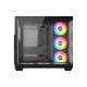 XYZ TESSERACT X, TORRE GAMING,DUAL CHAMBER, 7x VENTILADORES, CRISTAL,BTF, TYPO C, ATX, NEGRA