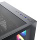 XYZ TESSERACT X, TORRE GAMING,DUAL CHAMBER, 7x VENTILADORES, CRISTAL,BTF, TYPO C, ATX, NEGRA