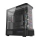 XYZ QUANTUM TORRE GAMING A-RGB , 4x VENTILADORES, PWM, BTF, CRISTAL CURVO, TIPO C , ATX, NEGRA