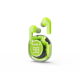 Auriculares Bluetooth TWS verdes con indicador de bateria LCD