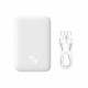 Baseus P10059002223-00 batería externa 6000 mAh Cargador inalámbrico Blanco