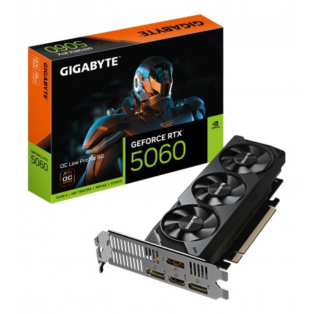 GIGABYTE - GIGABYTE GeForce RTX 5060 OC Low Profile 8G Tarjeta Gráfica - 8GB