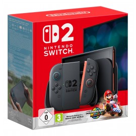 Nintendo Switch 2 + Mario Kart World videoconsola portátil 20,1 cm (7.9'') 256 GB Pantalla táctil Wifi Negro